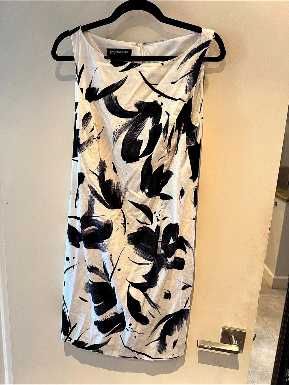 Jones New York Abstract Print Midi Dress Size 12